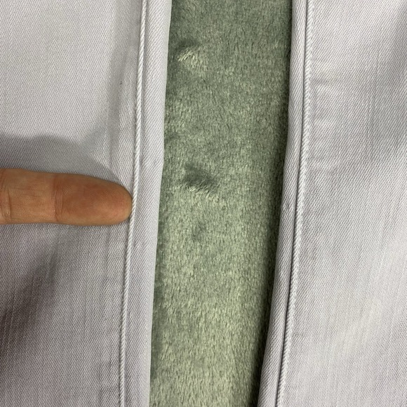 Frame Jeans Womens Sz 27 Purple Lavender Le Crop Mini Boot Mid Rise Stretch Boho - Picture 9 of 13